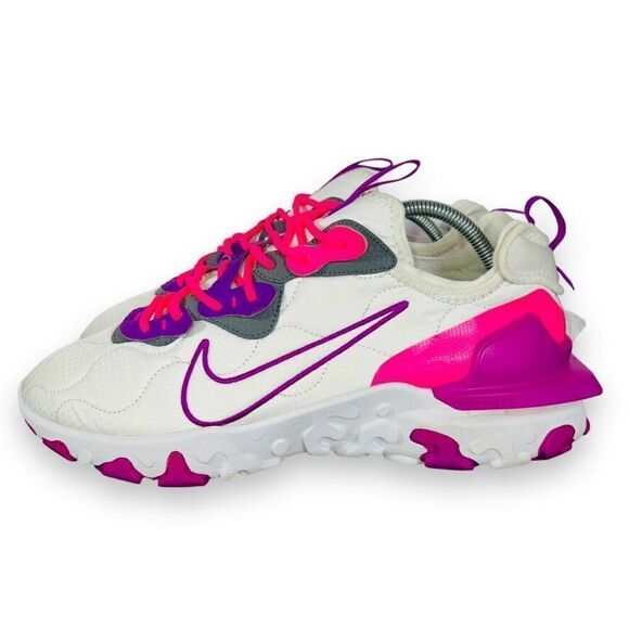 Nike ID By You React Vision 3M White / Hot Pink / Purple DA7568-991 Men's 11 - Picture 2 of 12